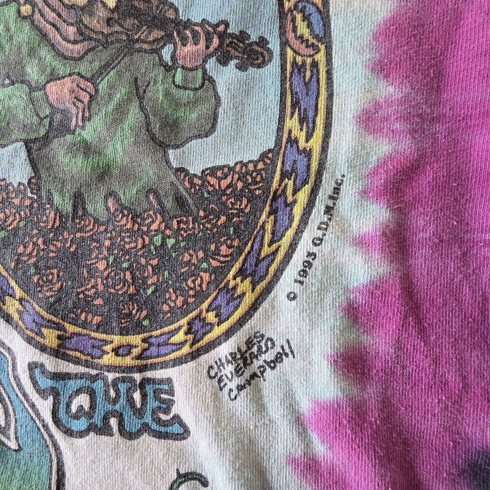 Grateful Dead 1993 The Endless Tour Seasons of the Dead shirt tie dye XL - Picture 8 of 10